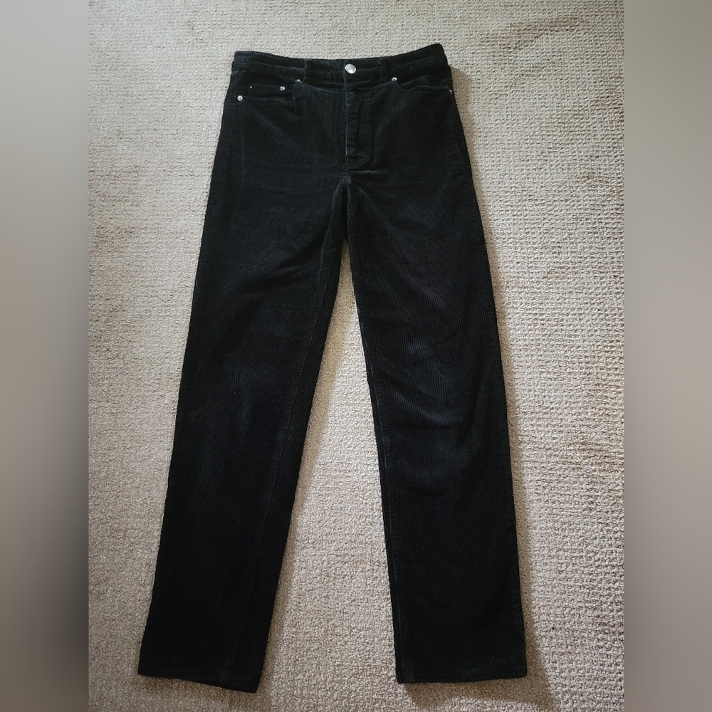 Divided Black Corduroy Straight Leg Jeans